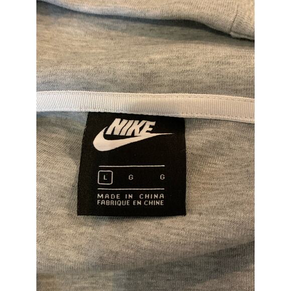 Nike Tech Women's Size Large Gray/White Hooded Full Zip Athletic Jacket - Picture 5 of 6